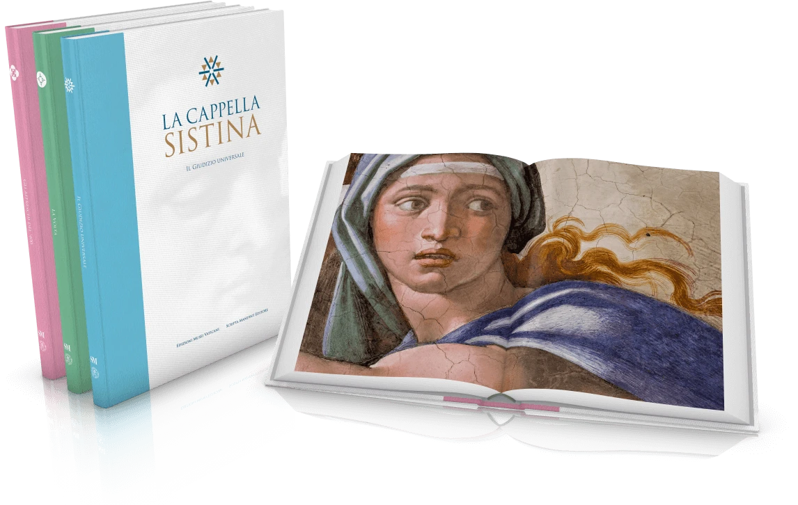 La Cappella Sistina, Edizioni Musei Vaticani · Scripta Maneant — I tre volumi e una doppia pagina della Volta, restituita in scala 1:1.