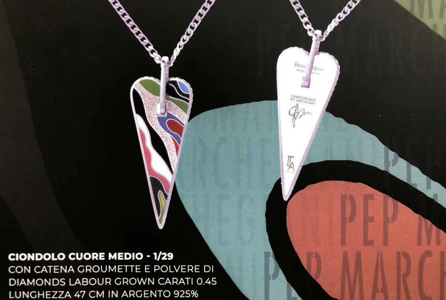 Ciondolo Cuore Medio — FrancoP&Sons · Camouflage Pep Marchegiani