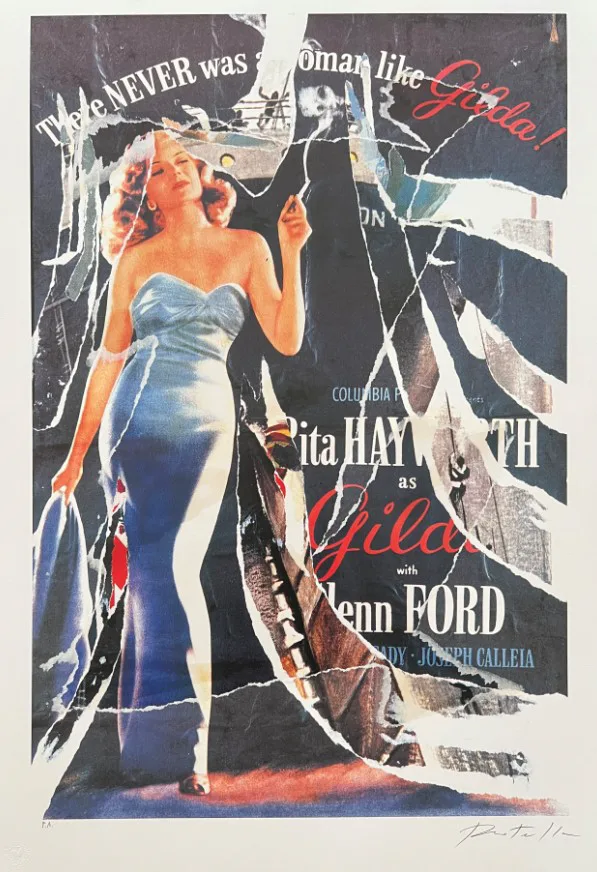 Mimmo Rotella — There never was a woman like Gilda