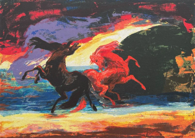 Gianni Testa — Cavalli sulla battigia