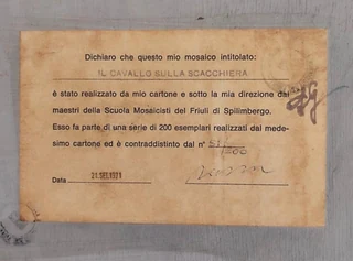 Dichiarazione sul retro